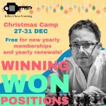 A new camp! Christmas Camp: Converting an Advantage - The Art of Winning Won Positions